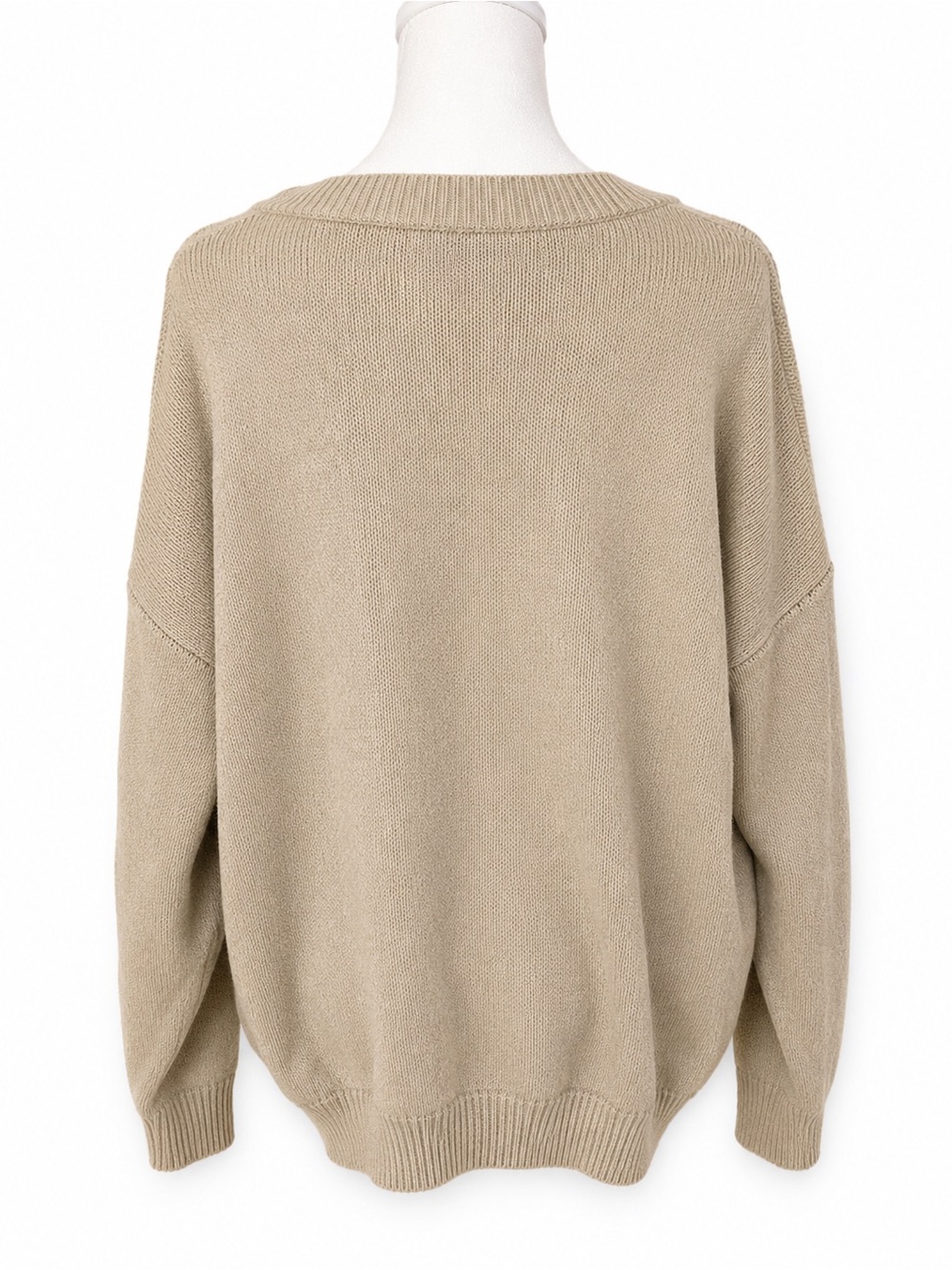 Dog Mom Heart Graphic Knit Sweater | Cozy Neutral Pullover - Picture 2 of 2